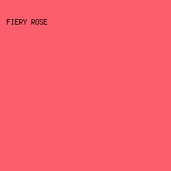 FC5E6D - Fiery Rose color image preview