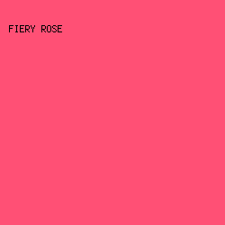 FF5075 - Fiery Rose color image preview