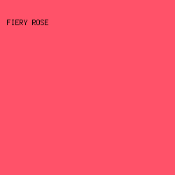 FF5269 - Fiery Rose color image preview