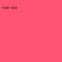 FF5471 - Fiery Rose color image preview