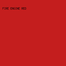 C41E1E - Fire Engine Red color image preview