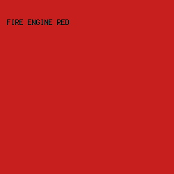 C71E1E - Fire Engine Red color image preview