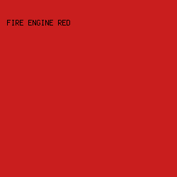 C91E1E - Fire Engine Red color image preview