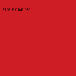 CF1D26 - Fire Engine Red color image preview