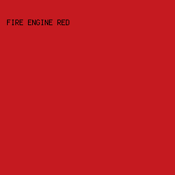 c51a20 - Fire Engine Red color image preview