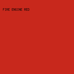 c8281c - Fire Engine Red color image preview