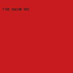 c91c1f - Fire Engine Red color image preview