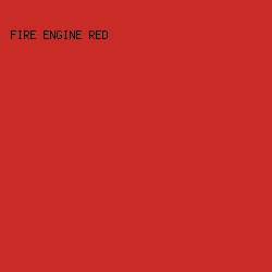 c92c27 - Fire Engine Red color image preview