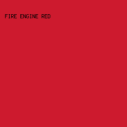 cd1a2e - Fire Engine Red color image preview