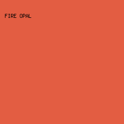 E35D42 - Fire Opal color image preview