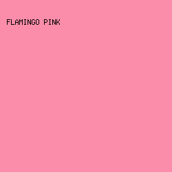 fb8caa - Flamingo Pink color image preview