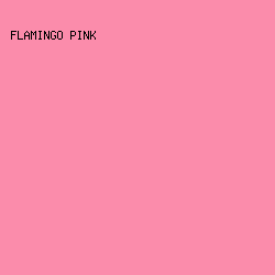 fb8cab - Flamingo Pink color image preview