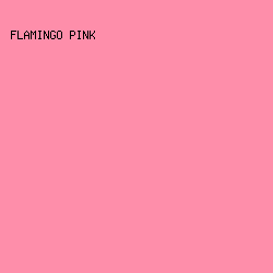 fe8eaa - Flamingo Pink color image preview