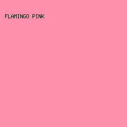ff8faa - Flamingo Pink color image preview