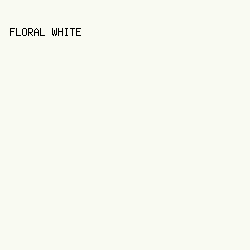 F9FAF2 - Floral White color image preview