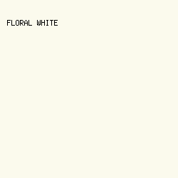 FBFAED - Floral White color image preview