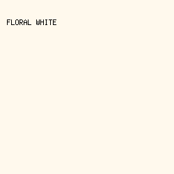 FFF9ED - Floral White color image preview
