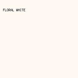 FFF9F2 - Floral White color image preview
