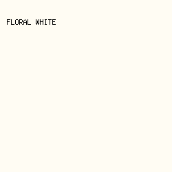 FFFCF3 - Floral White color image preview