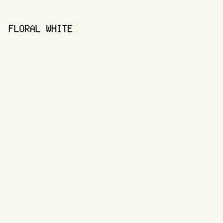 faf9ef - Floral White color image preview