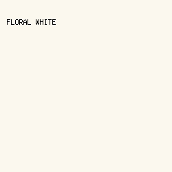 fbf8ee - Floral White color image preview