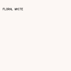 fcf7f4 - Floral White color image preview