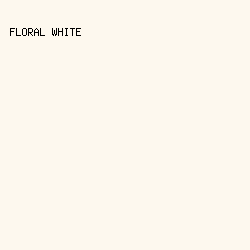 fdf8ee - Floral White color image preview