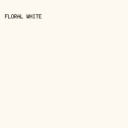 fdf9f0 - Floral White color image preview