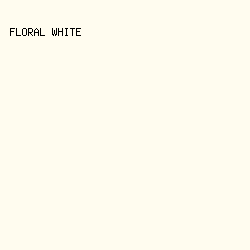 fffcef - Floral White color image preview