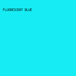 16ECF4 - Fluorescent Blue color image preview
