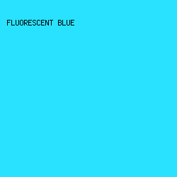 28e2ff - Fluorescent Blue color image preview