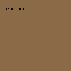 8B6A47 - French Bistre color image preview