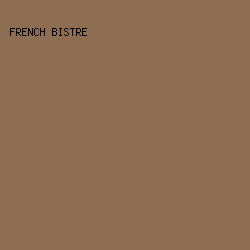 8E6E53 - French Bistre color image preview