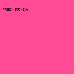 ff4a95 - French Fuchsia color image preview