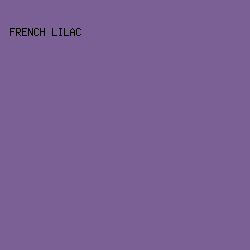 7B6096 - French Lilac color image preview