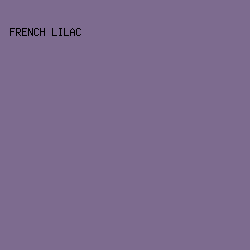 7D6B8F - French Lilac color image preview