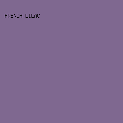 7F6890 - French Lilac color image preview