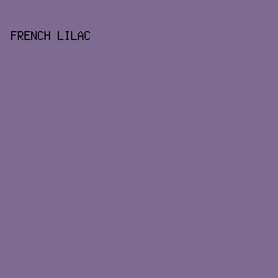 7F6B91 - French Lilac color image preview