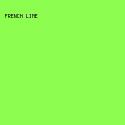 8DFE4F - French Lime color image preview
