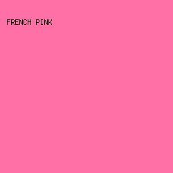 FF71A6 - French Pink color image preview