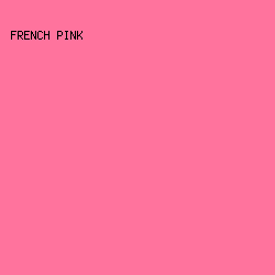 FF739D - French Pink color image preview