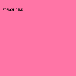 FF75A6 - French Pink color image preview