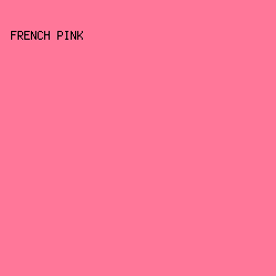 FF7799 - French Pink color image preview