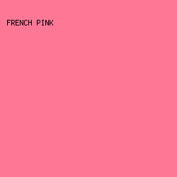 fe7896 - French Pink color image preview