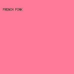 fe7a99 - French Pink color image preview