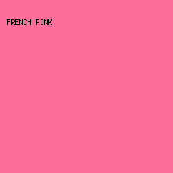 ff6d9c - French Pink color image preview