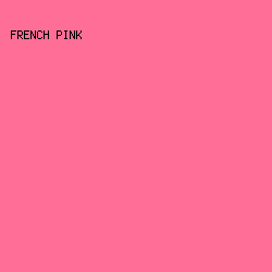 ff6e96 - French Pink color image preview
