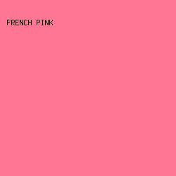 ff7695 - French Pink color image preview