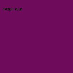 6f0b5b - French Plum color image preview