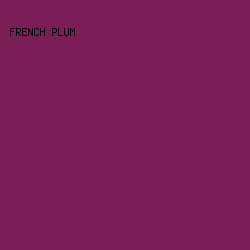7B1E57 - French Plum color image preview